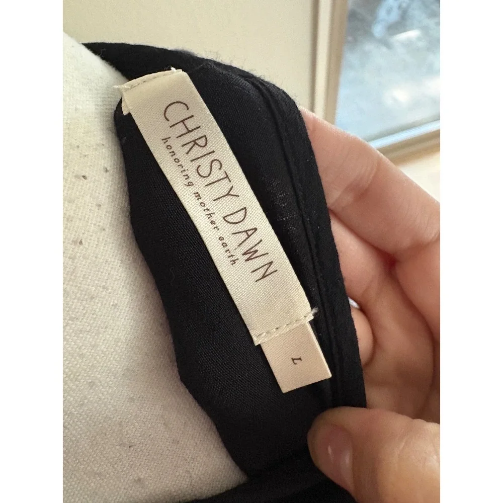 CHRISTY DAWN Black Augusta Wrap
Midi Dress Size Large - Picture 7 of 11
